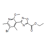 3-(5-溴-2-甲氧基-4,6-二甲基吡啶-3-基)-1,2,4-噁二唑-5-甲酸乙酯