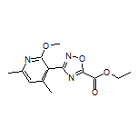 3-(2-甲氧基-4,6-二甲基-3-吡啶基)-1,2,4-噁二唑-5-甲酸乙酯