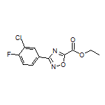 3-(3-氯-4-氟苯基)-1,2,4-噁二唑-5-甲酸乙酯