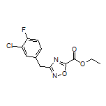 3-(3-氯-4-氟苄基)-1,2,4-噁二唑-5-甲酸乙酯