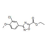 3-(3-氯-4-甲氧基苯基)-1,2,4-噁二唑-5-甲酸乙酯