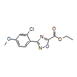 3-(2-氯-4-甲氧基苯基)-1,2,4-噁二唑-5-甲酸乙酯