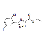 3-(2-氯-5-碘苯基)-1,2,4-噁二唑-5-甲酸乙酯
