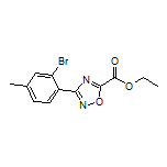 3-(2-溴-4-甲基苯基)-1,2,4-噁二唑-5-甲酸乙酯