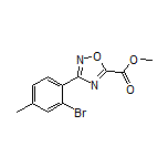 3-(2-溴-4-甲基苯基)-1,2,4-噁二唑-5-甲酸甲酯