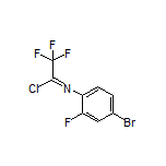 N-(4-溴-2-氟苯基)-2,2,2-三氟亚氨代乙酰氯
