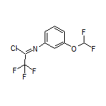 N-[3-(二氟甲氧基)苯基]-2,2,2-三氟亚氨代乙酰氯
