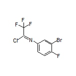 N-(3-溴-4-氟苯基)-2,2,2-三氟亚氨代乙酰氯