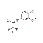 N-(4-氯-3-甲氧基苯基)-2,2,2-三氟亚氨代乙酰氯