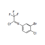 N-(3-溴-4-氯苯基)-2,2,2-三氟亚氨代乙酰氯