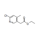 2-(6-氯-4-甲基-3-吡啶基)乙酸乙酯