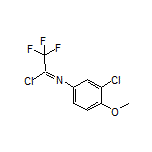 N-(3-氯-4-甲氧基苯基)-2,2,2-三氟亚氨代乙酰氯