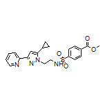 4-[N-[2-[5-环丙基-3-(2-吡啶基)-1-吡唑基]乙基]氨基磺酰基]苯甲酸甲酯