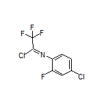 N-(4-氯-2-氟苯基)-2,2,2-三氟亚氨代乙酰氯