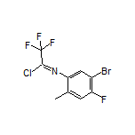 N-(5-溴-4-氟-2-甲基苯基)-2,2,2-三氟亚氨代乙酰氯