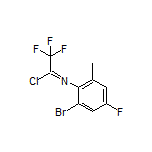 N-(2-溴-4-氟-6-甲基苯基)-2,2,2-三氟亚氨代乙酰氯