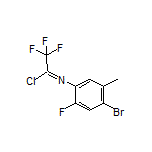 N-(4-溴-2-氟-5-甲基苯基)-2,2,2-三氟亚氨代乙酰氯