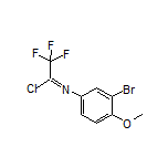 N-(3-溴-4-甲氧基苯基)-2,2,2-三氟亚氨代乙酰氯