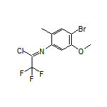 N-(4-溴-5-甲氧基-2-甲基苯基)-2,2,2-三氟亚氨代乙酰氯