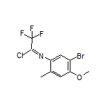 N-(5-溴-4-甲氧基-2-甲基苯基)-2,2,2-三氟亚氨代乙酰氯