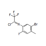 N-(5-溴-2-碘-4-甲基苯基)-2,2,2-三氟亚氨代乙酰氯