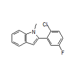2-(2-氯-5-氟苯基)-1-甲基吲哚