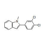 2-(3,4-二氯苯基)-1-甲基吲哚