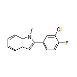 2-(3-氯-4-氟苯基)-1-甲基吲哚