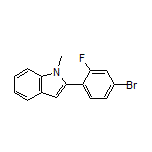 2-(4-溴-2-氟苯基)-1-甲基吲哚
