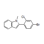 2-(4-溴-2-氯苯基)-1-甲基吲哚