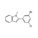 2-(3-溴-5-氯苯基)-1-甲基吲哚