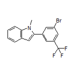 2-[3-溴-5-(三氟甲基)苯基]-1-甲基吲哚