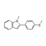 1-甲基-2-[4-(甲硫基)苯基]吲哚