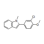 2-(3-氯-4-甲氧基苯基)-1-甲基吲哚