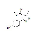 3-(4-溴苯基)-5-甲基异噁唑-4-甲酸甲酯