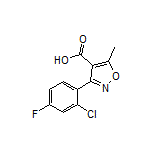 3-(2-氯-4-氟苯基)-5-甲基异噁唑-4-甲酸