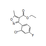 3-(2-氯-4-氟苯基)-5-甲基异噁唑-4-甲酸乙酯