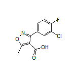 3-(3-氯-4-氟苯基)-5-甲基异噁唑-4-甲酸