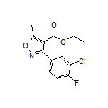 3-(3-氯-4-氟苯基)-5-甲基异噁唑-4-甲酸乙酯