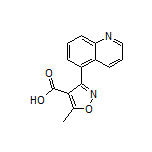 5-甲基-3-(5-喹啉基)异噁唑-4-甲酸