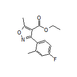 3-(4-氟-2-甲基苯基)-5-甲基异噁唑-4-甲酸乙酯