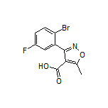 3-(2-溴-5-氟苯基)-5-甲基异噁唑-4-甲酸