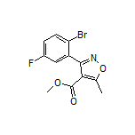 3-(2-溴-5-氟苯基)-5-甲基异噁唑-4-甲酸甲酯