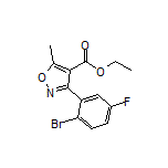 3-(2-溴-5-氟苯基)-5-甲基异噁唑-4-甲酸乙酯