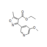 3-(5-甲氧基-3-吡啶基)-5-甲基异噁唑-4-甲酸乙酯