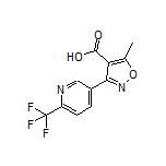 5-甲基-3-[6-(三氟甲基)-3-吡啶基]异噁唑-4-甲酸
