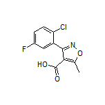 3-(2-氯-5-氟苯基)-5-甲基异噁唑-4-甲酸