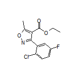 3-(2-氯-5-氟苯基)-5-甲基异噁唑-4-甲酸乙酯