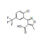 3-[2-氯-5-(三氟甲基)苯基]-5-甲基异噁唑-4-甲酸
