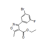 3-(3-溴-5-氟苯基)-5-甲基异噁唑-4-甲酸乙酯